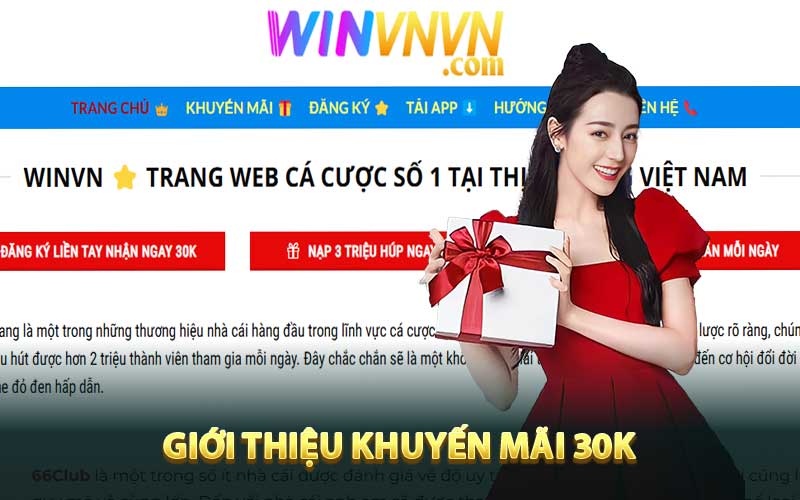 Giới thiệu khuyến mãi 30K